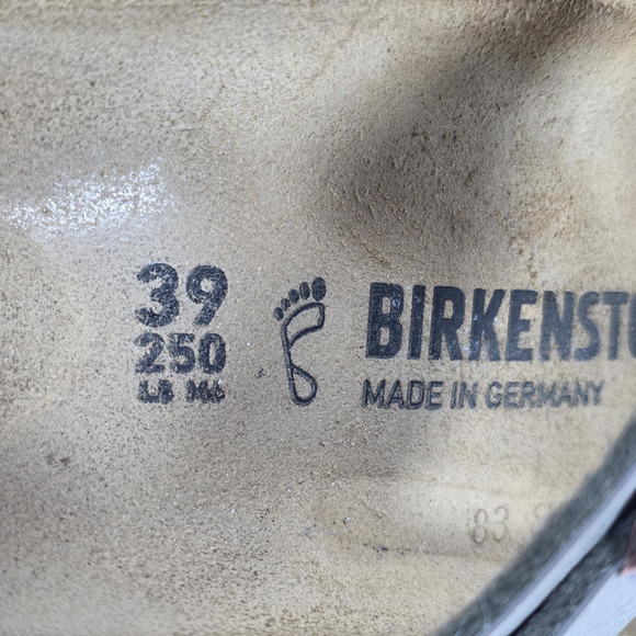 Birkenstock Mayari Stone Gray Birko-Flor Slide Sandals Sz 39 EU/ Wmns 8.5 US - Picture 9 of 10